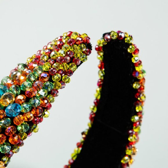 Gorgeous Luxury Blue Crystal Designer Headband